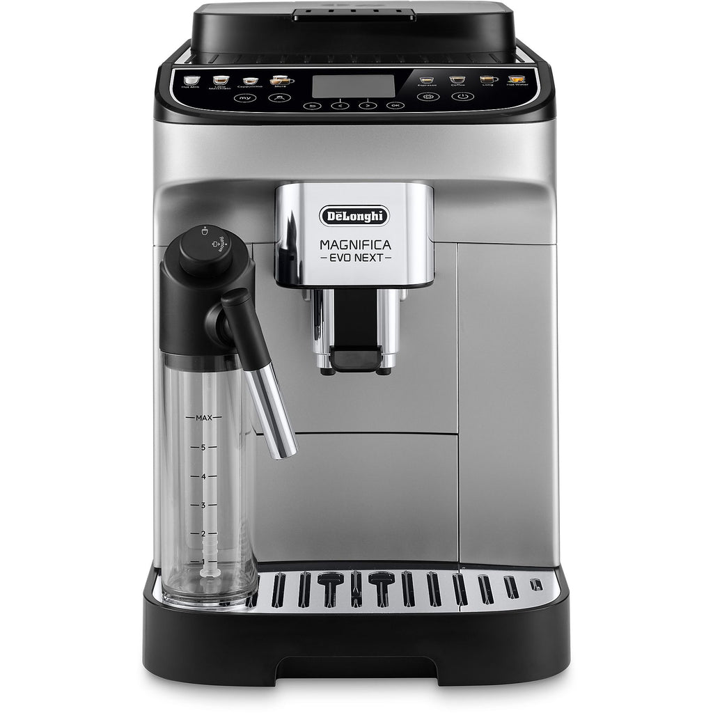 DELONGHI Magnifica Evo Next ECAM310.80.SB - 13 Rezepte, 3 Benutzerprofile, einfache Bedienung, Kaffeevollautomat Silber/Schwarz